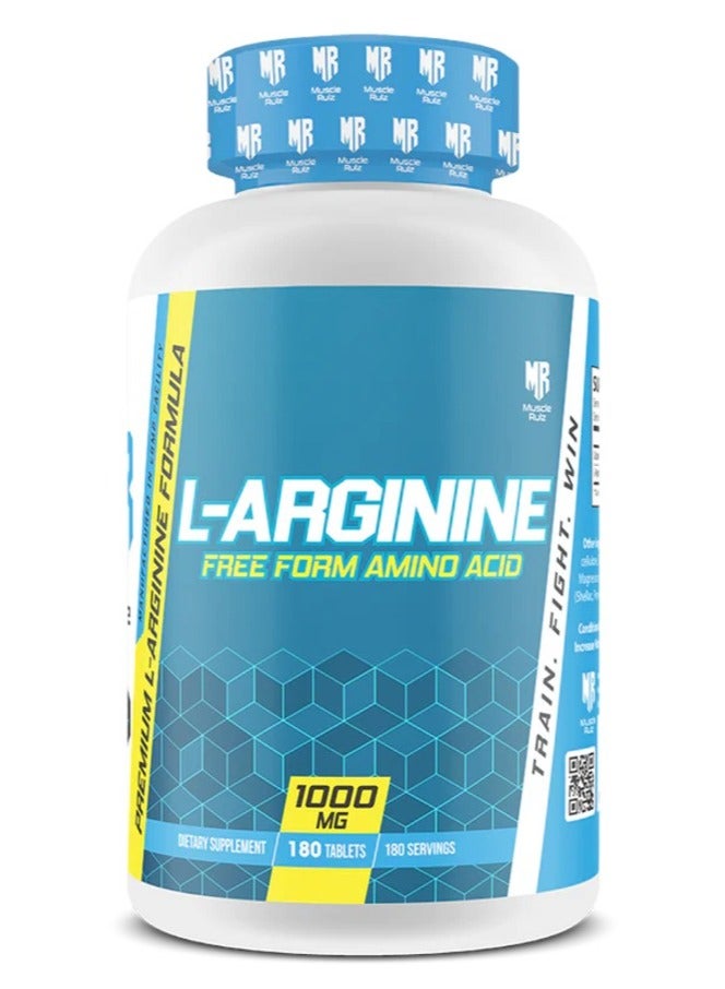 Muscle Rulz L-Arginine 1000mg 180 Tablets 180 Serving