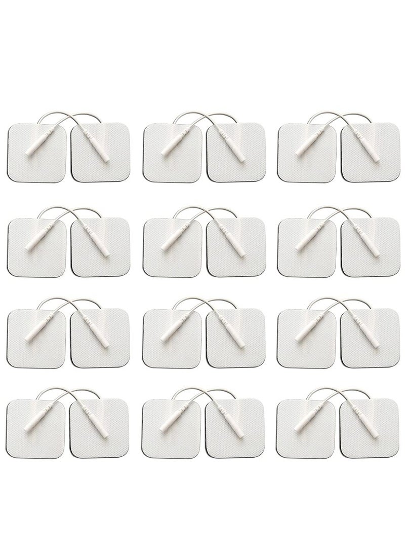 24PCS TENS Unit Replacement Pads Reusable Tens Pads Replacement Electrode Patches