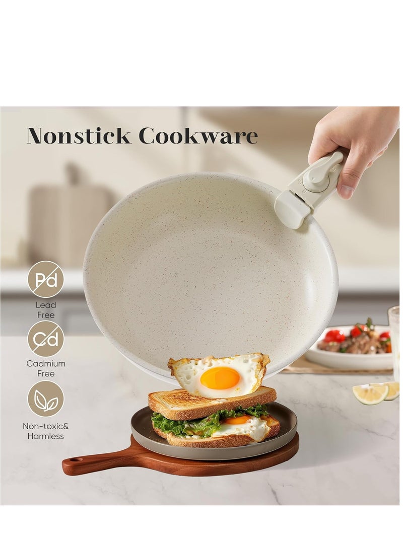 15-Piece Removable Medical Stone Non-Stick Pot and Pan Set