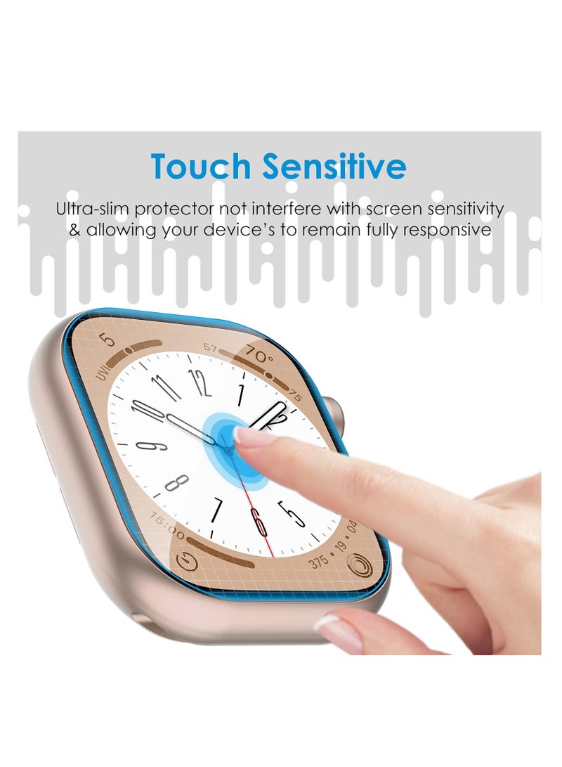 UniqueMe 6 Pack for Apple Watch Screen Protector 40mm, Apple Watch SE 3/SE 2/SE Series 6/5/4 Screen Protector [Upgrade Flexible Film] Anti-Scratch [Non-Bubbles] Soft HD TPU Clear Film for iWatch 40mm