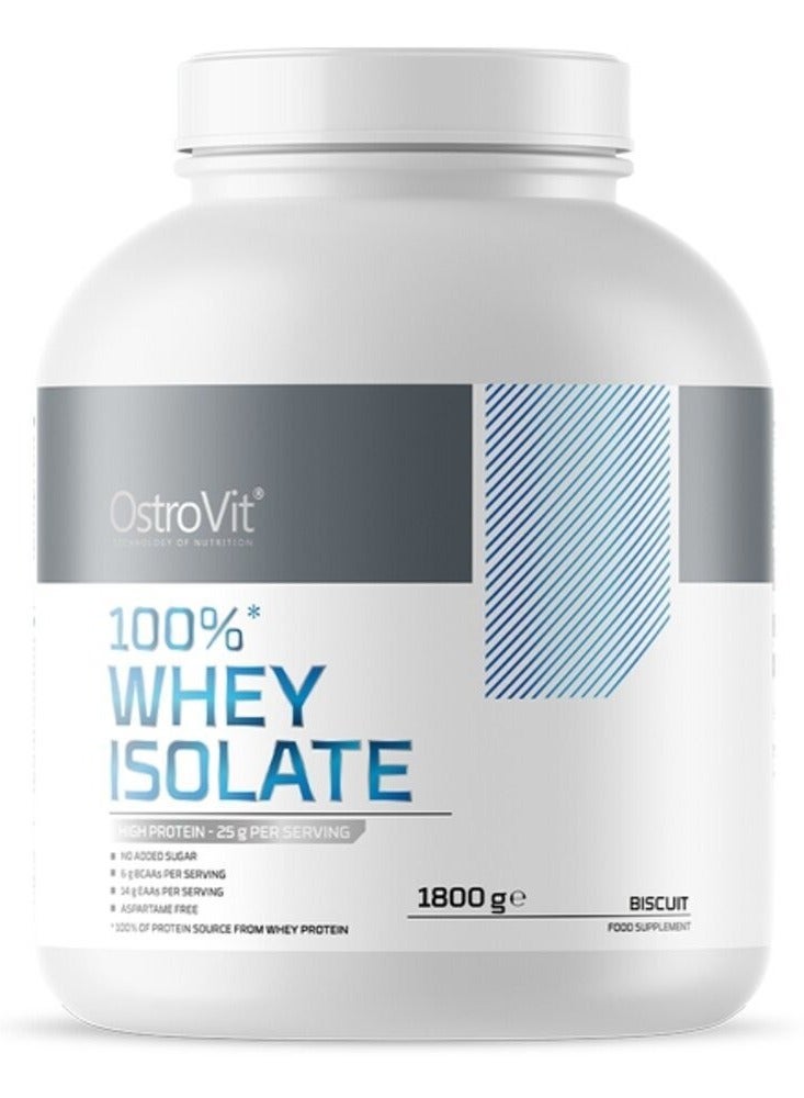 OstroVit 100% Whey Isolate 1800g Biscuit Flavor 60 Serving