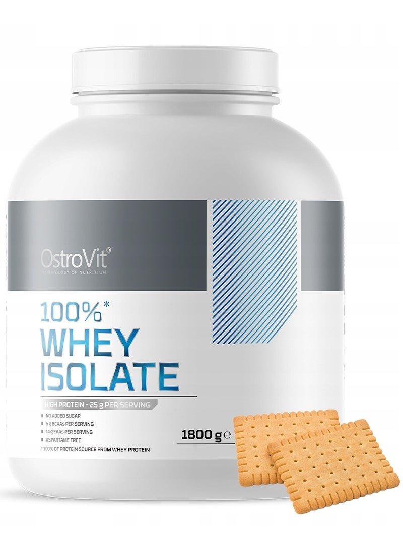 OstroVit 100% Whey Isolate 1800g Biscuit Flavor 60 Serving