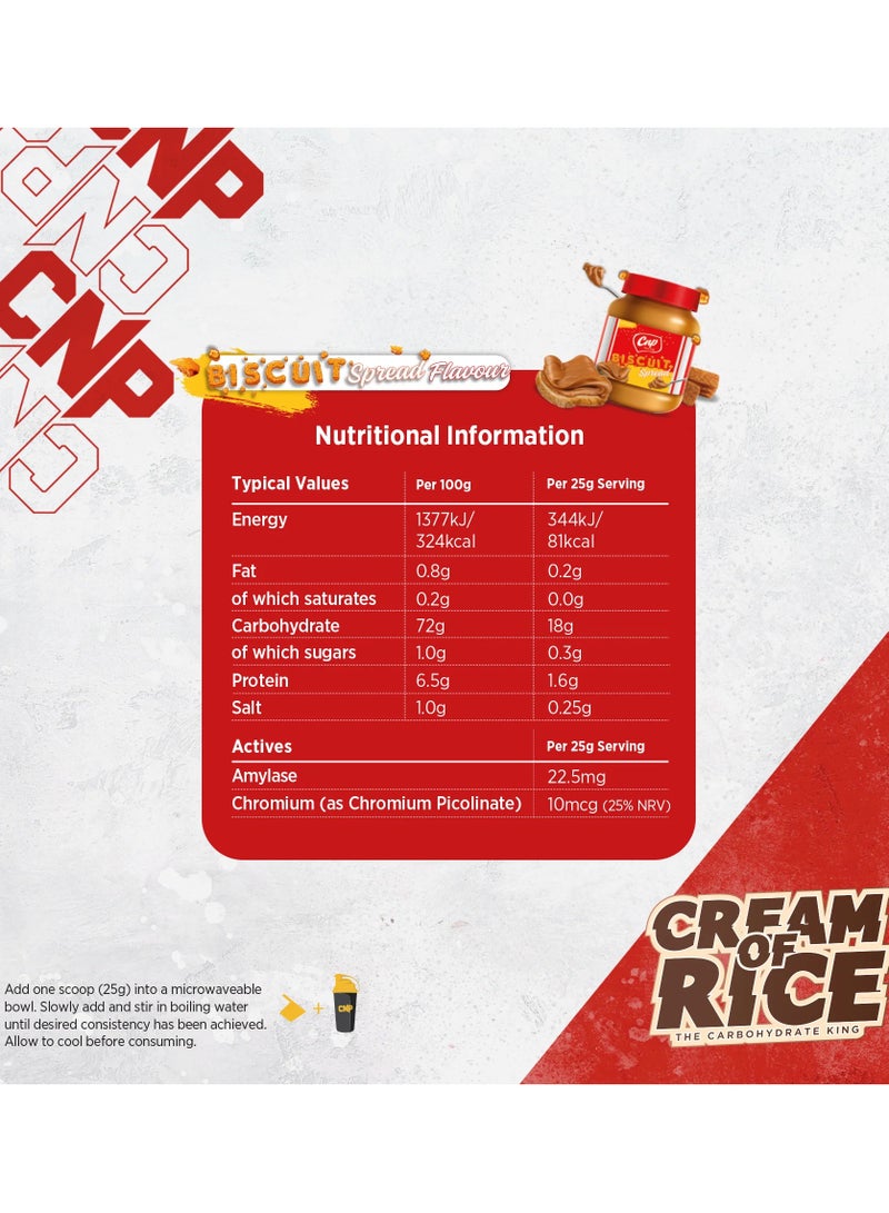 CNP Cream of Rice 2kg Biscuit Spread Flavor 80 Serving