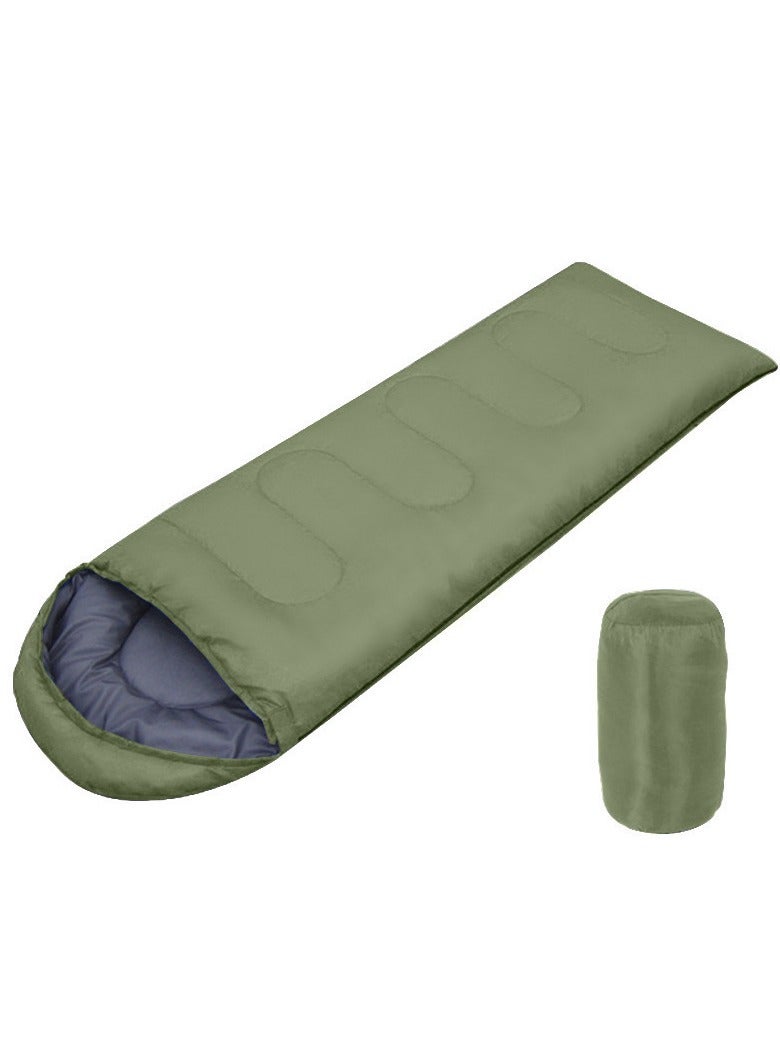 Sleeping Bags Camping with Compression Sack, Ultralight Backpacking Sleeping Bags with Zipper, Suitable for Warm & Cold Weather for Hiking, Traveling, Outdoor Adventure Green