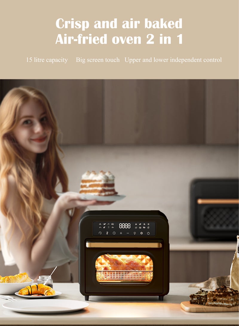 15L Large Capacity Air Fryer Electric Oven Household Integrated Baking Oven