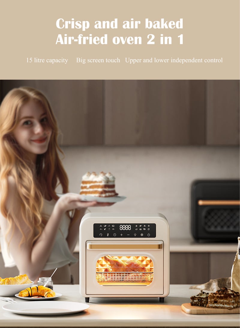 15L Large Capacity Air Fryer Electric Oven Household Integrated Baking Oven