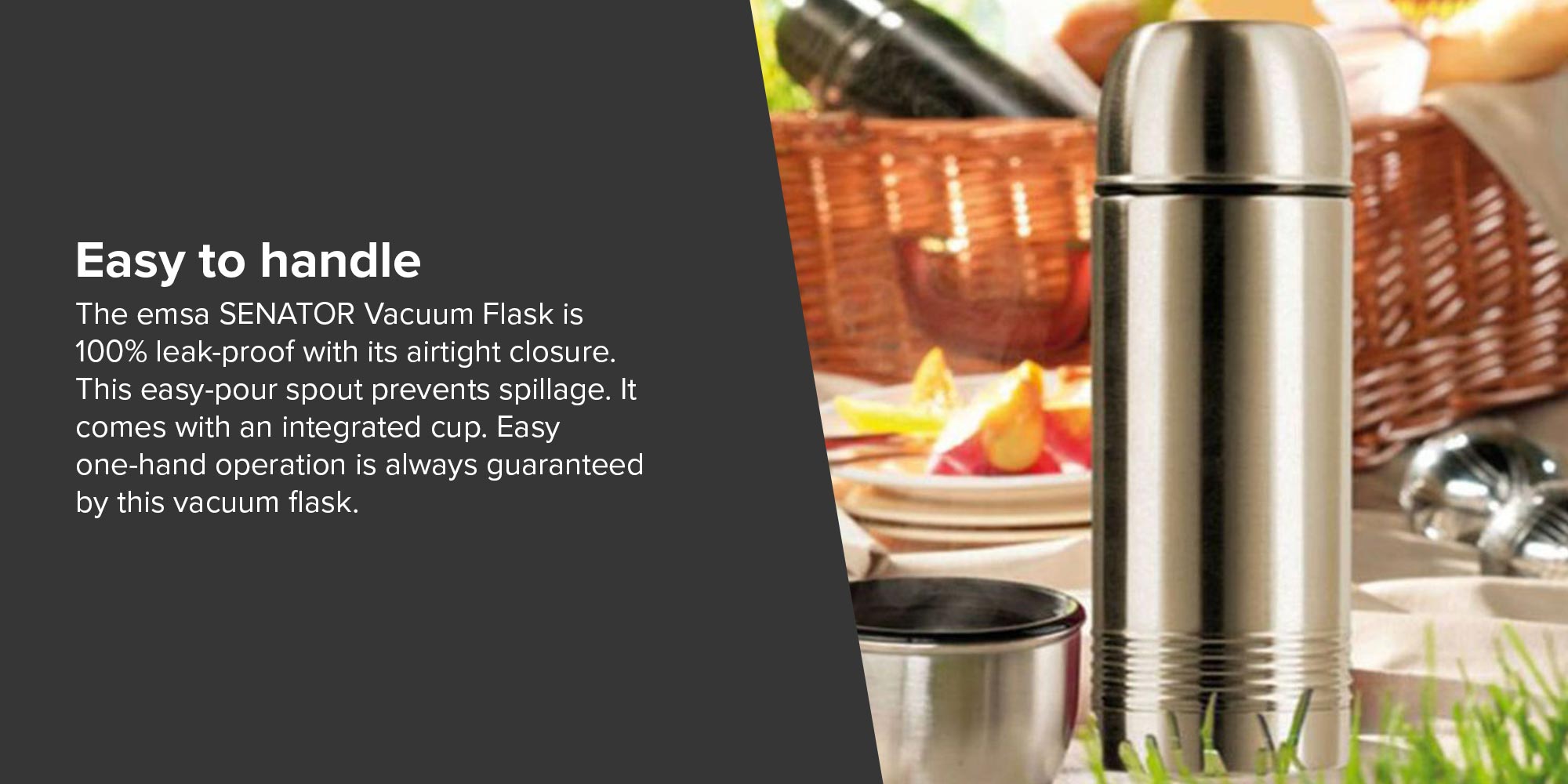 Senator Vacuum Flask Silver 0.4Liters