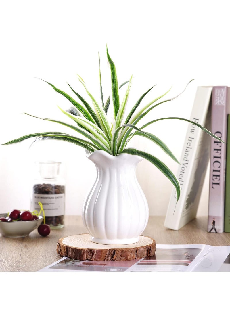 Modern Minimalist Living Room Creative Dining Table Coffee Table Home Decoration White Ceramic Vase