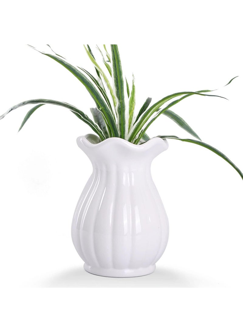 Modern Minimalist Living Room Creative Dining Table Coffee Table Home Decoration White Ceramic Vase