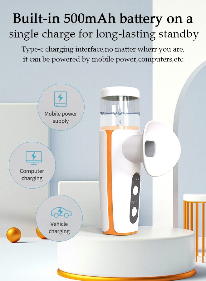 Heated Eye Mist Sprayer for Dry Eyes, Rechargeable Eye Mister with Moist Heat to Relief MGD, Blepharitis, Stye, Chalazion,Portable Heated Eye Steamer Humidifier for Eye Skin Care Women & Men in Office