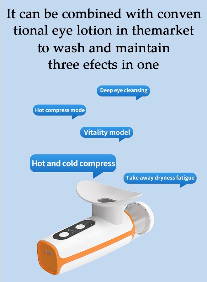 Heated Eye Mist Sprayer for Dry Eyes, Rechargeable Eye Mister with Moist Heat to Relief MGD, Blepharitis, Stye, Chalazion,Portable Heated Eye Steamer Humidifier for Eye Skin Care Women & Men in Office