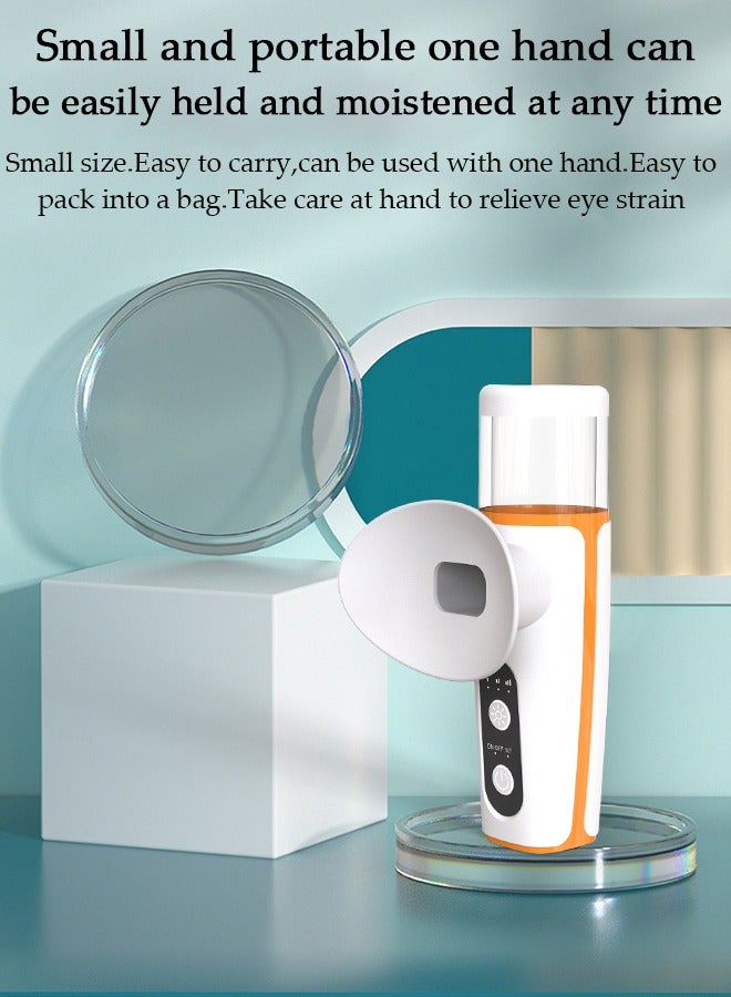Heated Eye Mist Sprayer for Dry Eyes, Rechargeable Eye Mister with Moist Heat to Relief MGD, Blepharitis, Stye, Chalazion,Portable Heated Eye Steamer Humidifier for Eye Skin Care Women & Men in Office