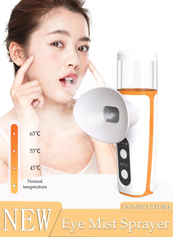 Heated Eye Mist Sprayer for Dry Eyes, Rechargeable Eye Mister with Moist Heat to Relief MGD, Blepharitis, Stye, Chalazion,Portable Heated Eye Steamer Humidifier for Eye Skin Care Women & Men in Office