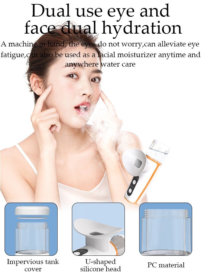 Heated Eye Mist Sprayer for Dry Eyes, Rechargeable Eye Mister with Moist Heat to Relief MGD, Blepharitis, Stye, Chalazion,Portable Heated Eye Steamer Humidifier for Eye Skin Care Women & Men in Office