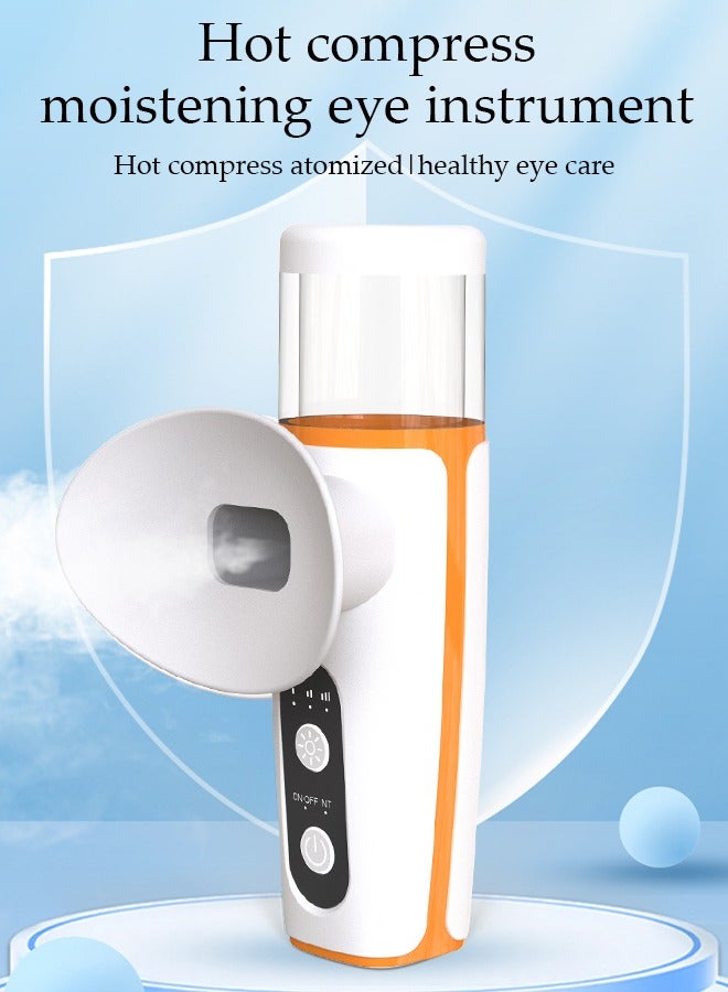 Heated Eye Mist Sprayer for Dry Eyes, Rechargeable Eye Mister with Moist Heat to Relief MGD, Blepharitis, Stye, Chalazion,Portable Heated Eye Steamer Humidifier for Eye Skin Care Women & Men in Office