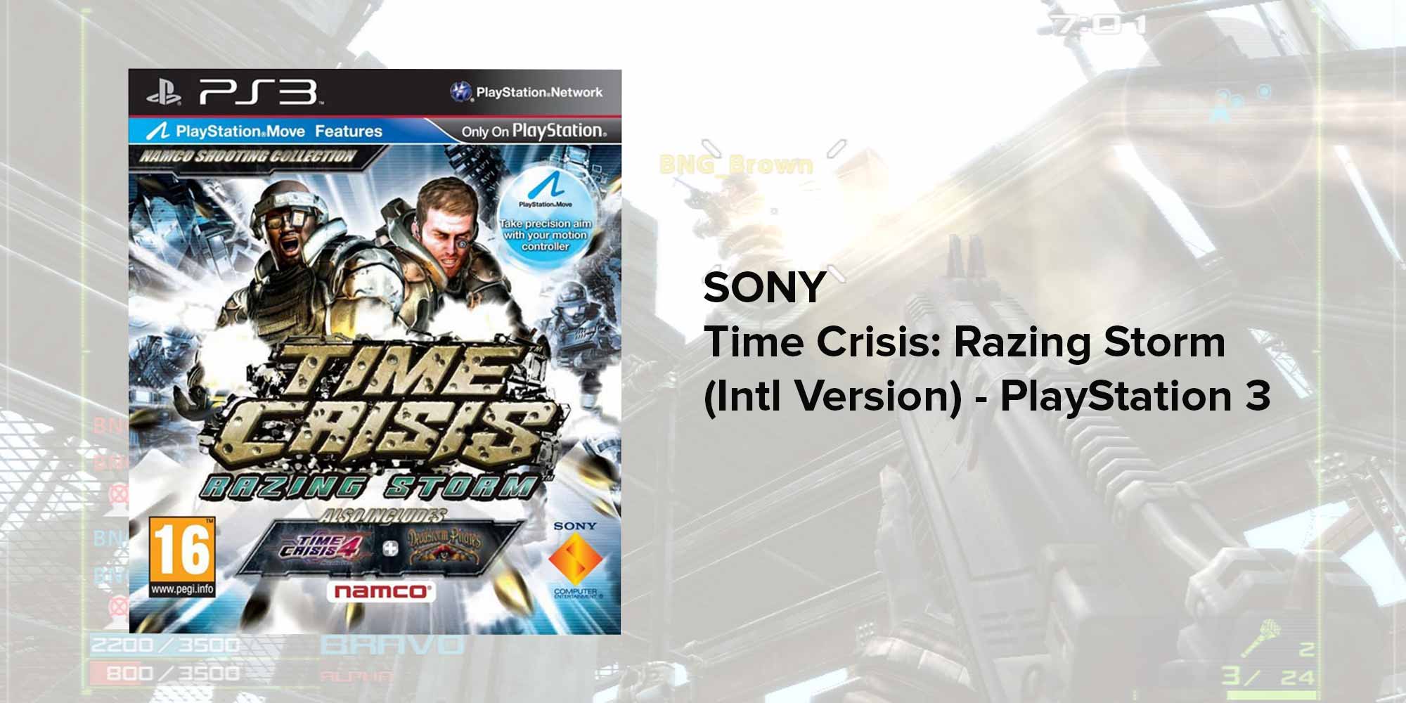 Time Crisis Razing Storm (Intl Version) - Action & Shooter - PlayStation 3 (PS3)
