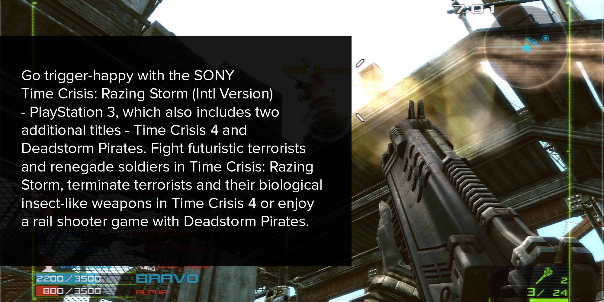 Time Crisis Razing Storm (Intl Version) - Action & Shooter - PlayStation 3 (PS3)