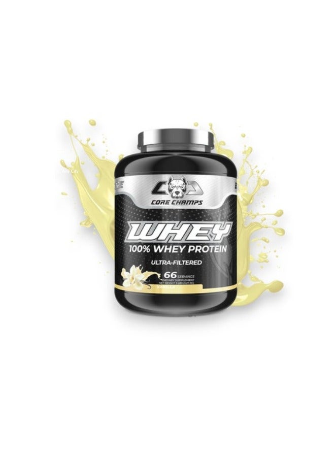 Whey, 100% Whey Protein Ultrafiltrated,  Vanilla Flavour, 5 Lbs