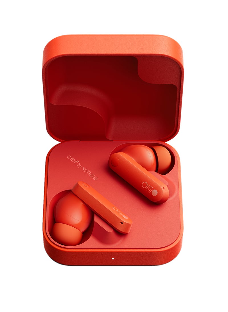 Buds, With Dirac Opteo For Hifi Sound And Ultra Bass Technology, Upto 42dB Noise Cancellation With 35.5 Hours Of Playback Time, Bluetooth 5.3, Dual Connection Supported Orange