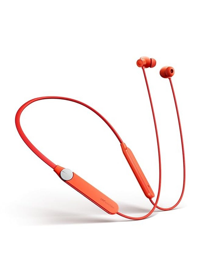 Neckband Pro, With Ultra Bass Technology, Upto 50dB Noise Cancellation, Upto 37 Hours Of Playback Time, Dual Connection Supported Orange