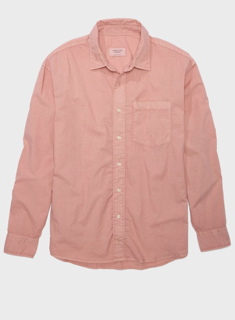 Poplin Button-Up Shirt