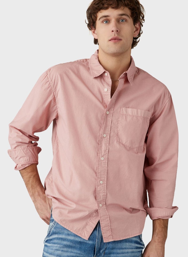 Poplin Button-Up Shirt