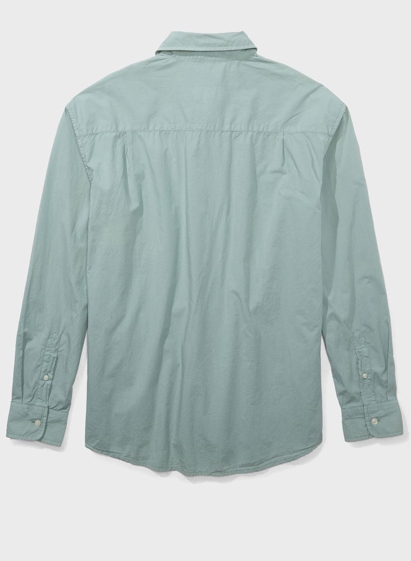 Poplin Button-Up Shirt