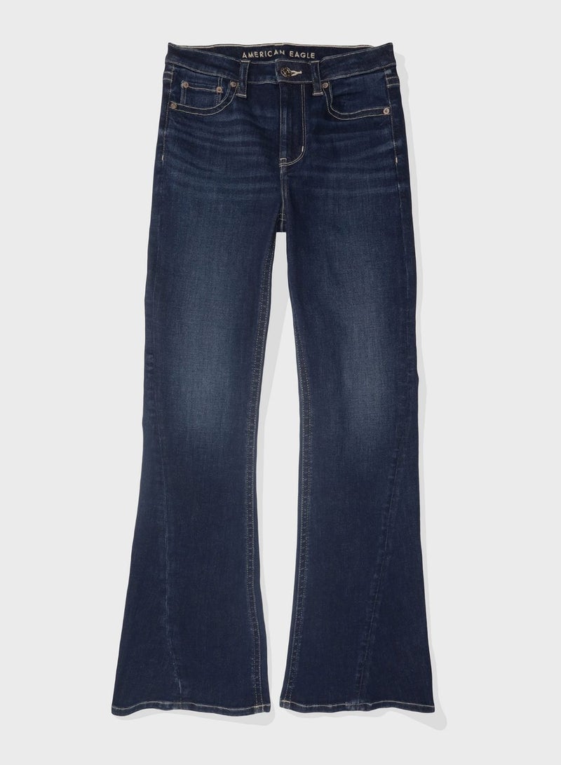 High Waist Flare Jeans