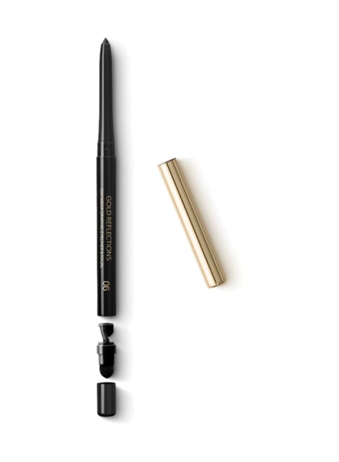 Gold Reflections 10H Wear Graphic Eyeliner And Kajalmidnight Black