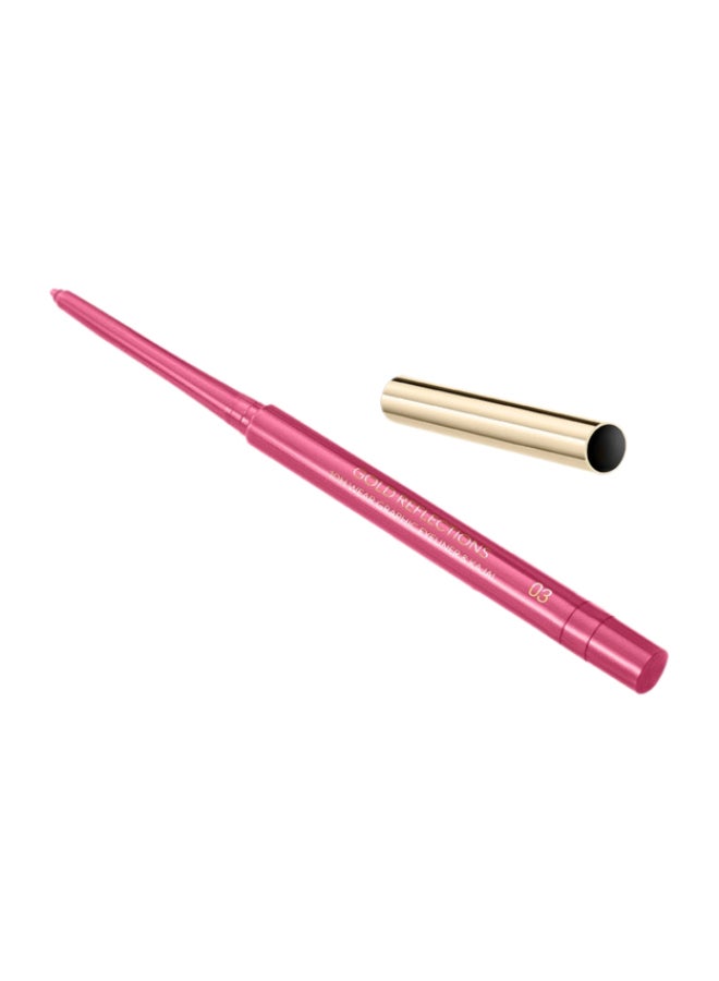 Gold Reflections 10H Wear Graphic Eyeliner And Kajalpink Bloom