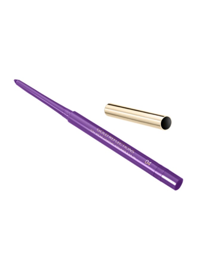 Gold Reflections 10H Wear Graphic Eyeliner And Kajalviolet Twilight