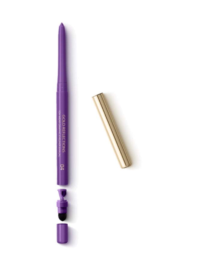 Gold Reflections 10H Wear Graphic Eyeliner And Kajalviolet Twilight
