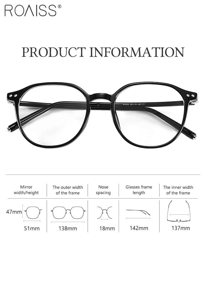 Women's Blue Light Blocking Glasses, Blue Light Filter Computer Reading Gaming TV Phones Square Eyeglasses, Fashion Anti Eyestrain Headache Eyewear