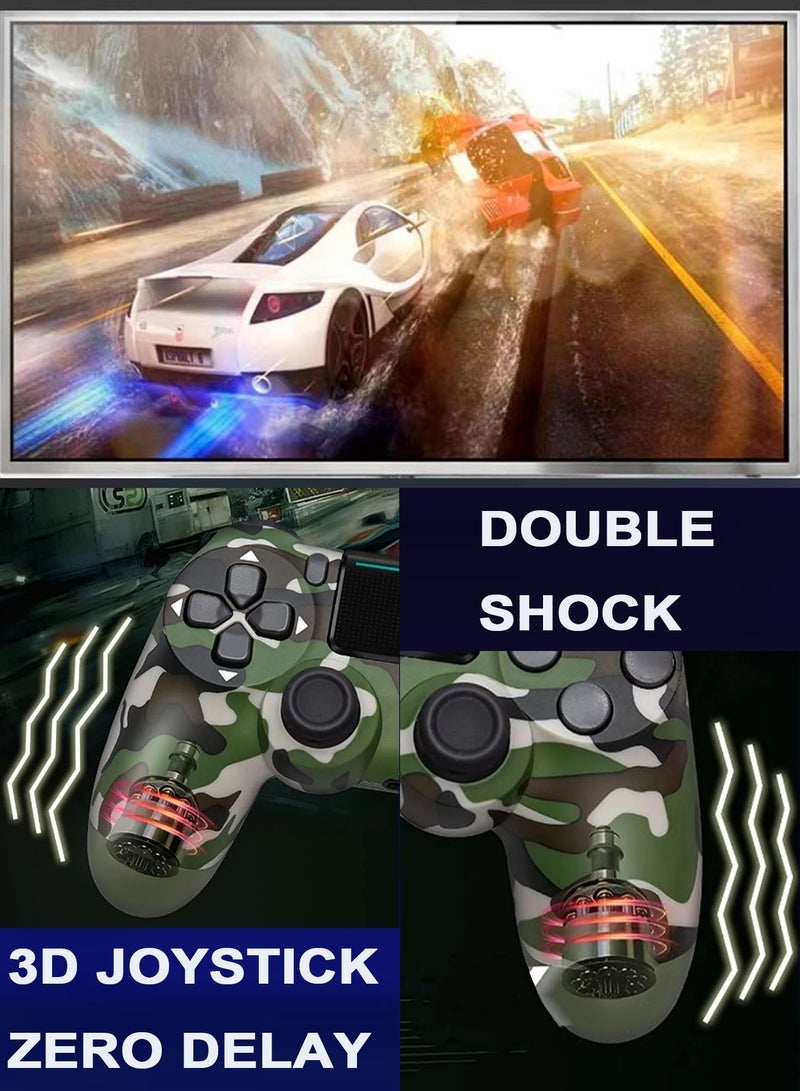 Dualshock Wireless Controller For PlayStation 4 Green Camoflage