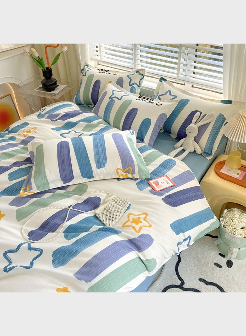 Multi color smile bedding set