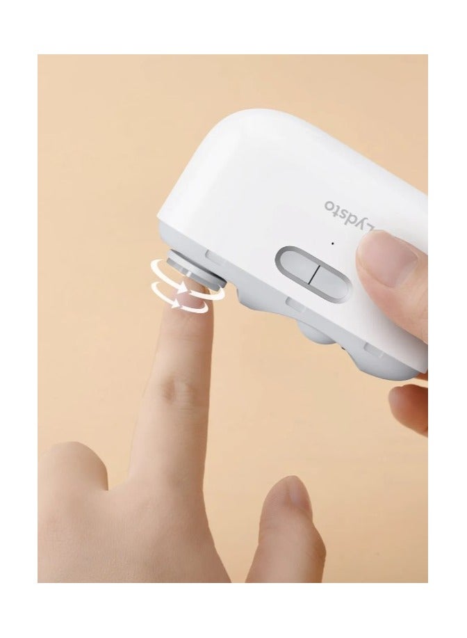 Lydsto-Electric Nail Cutter with LED Light, Automatic Nail Grinder, Trimmer for Baby, Manicure Tools, Nail Care, 2 in 1