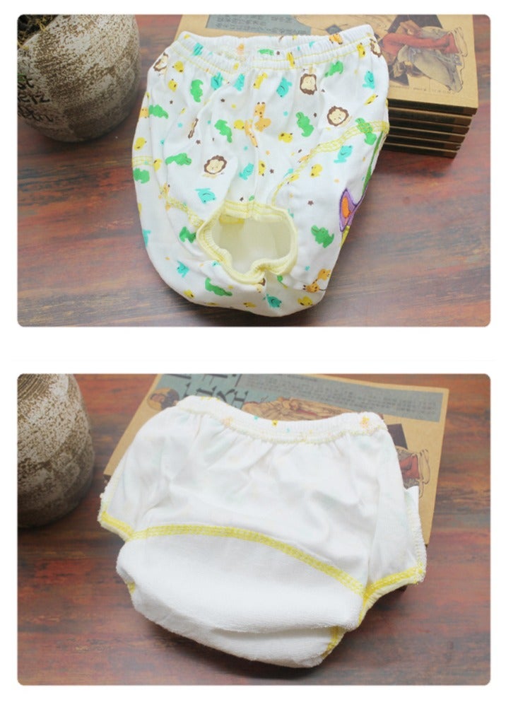 6 Pack Baby Potty Training Pants Diaper Underwear Reusable Night Time Toddler Underwear for Boys Girls 1 to 2 Years Old