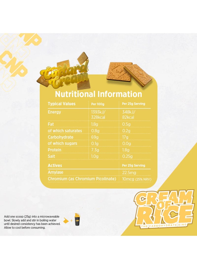 CNP Cream of Rice 2kg Vanilla Custard Cream Flavor 80 Serving