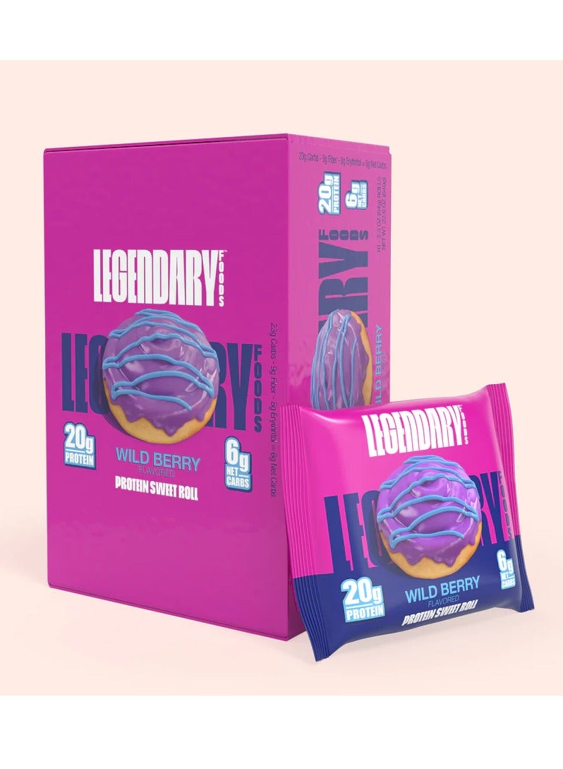 LGD Protein Sweet Roll 67g Wild Berry (1x8)