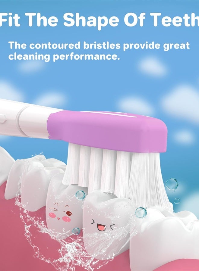 Kids Replacement Heads for Philips Sonicare: 7+ Child Soft Electric Toothbrush Standard Children Brush Head for Boy Girl, Pink & Blue 4 Pack
