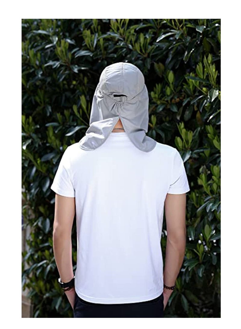 Sun Hat UV Sun Protection Neck Flap Cap UPF 50 Folding Fishing Hat Summer Outdoor Sport Wide Brim Hat Free Sunscreen for Women  Men