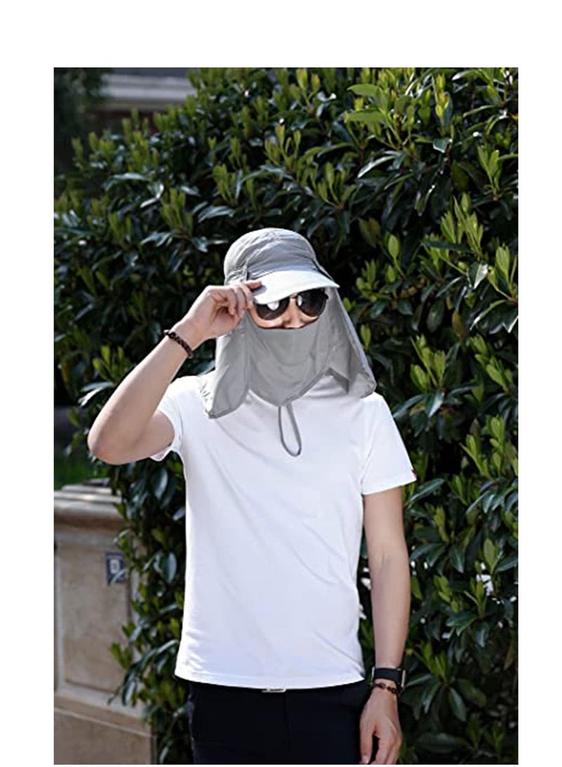 Sun Hat UV Sun Protection Neck Flap Cap UPF 50 Folding Fishing Hat Summer Outdoor Sport Wide Brim Hat Free Sunscreen for Women  Men