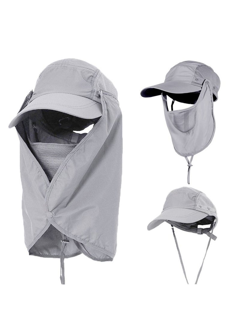 Sun Hat UV Sun Protection Neck Flap Cap UPF 50 Folding Fishing Hat Summer Outdoor Sport Wide Brim Hat Free Sunscreen for Women  Men