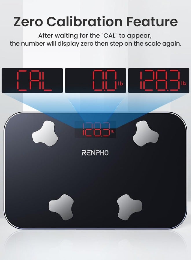 Travel Scale for Body Weight, Mini Bathroom Scale for Body Fat, Portable Elis Go Weight Scale for Traveling, 13 Body Composition Analyzer Sync with App, 400 lbs, 11.02