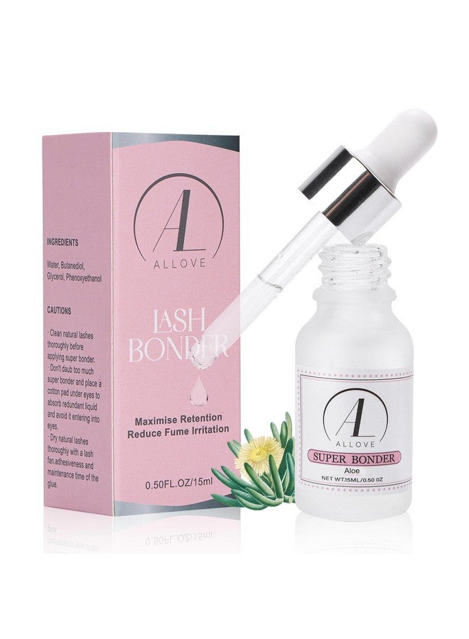 Lash Bonder For Eyelash Extensions Super Bonder For Lash Extension Glue Accelerator Water Oil Proof Lash Sealant For Eyelash Extensions 15Mlaloe