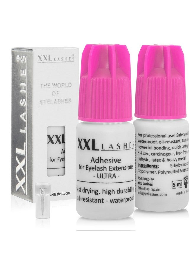 Eyelash Adhesive Xd Ultra Oilresistant High Durability Fastdrying Waterproof Eyelash Glue For Volume Technique Eyelash Extensions Glue Black 5 Ml