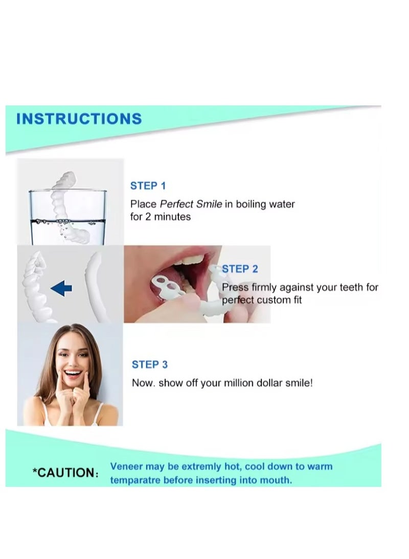 Adjustable Snap On Dentures, Temporary Teeth Repair Kit Correct Denture Alignment For Temporary Teeth Replacement