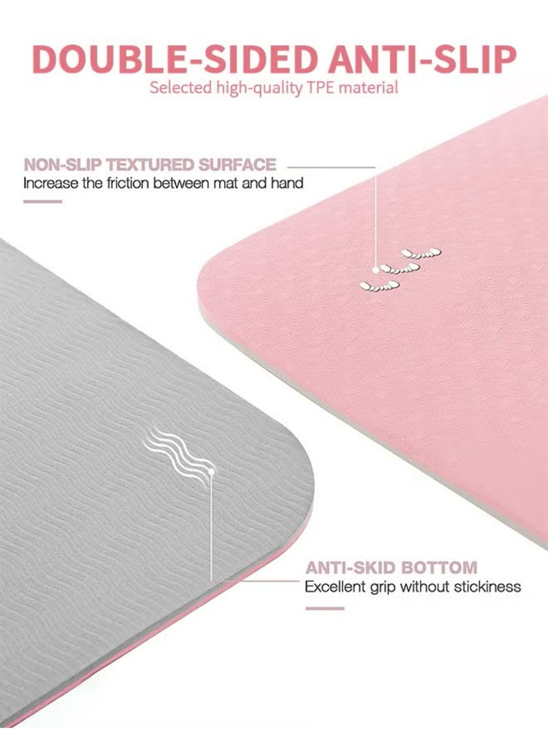 Yoga Mat Non Slip, Pilates Fitness Mats, Anti-Tear 72.8