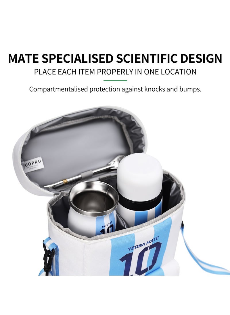 CUOPRU Yerba Mate Cup Set ,Argentina Captain No.10 Style