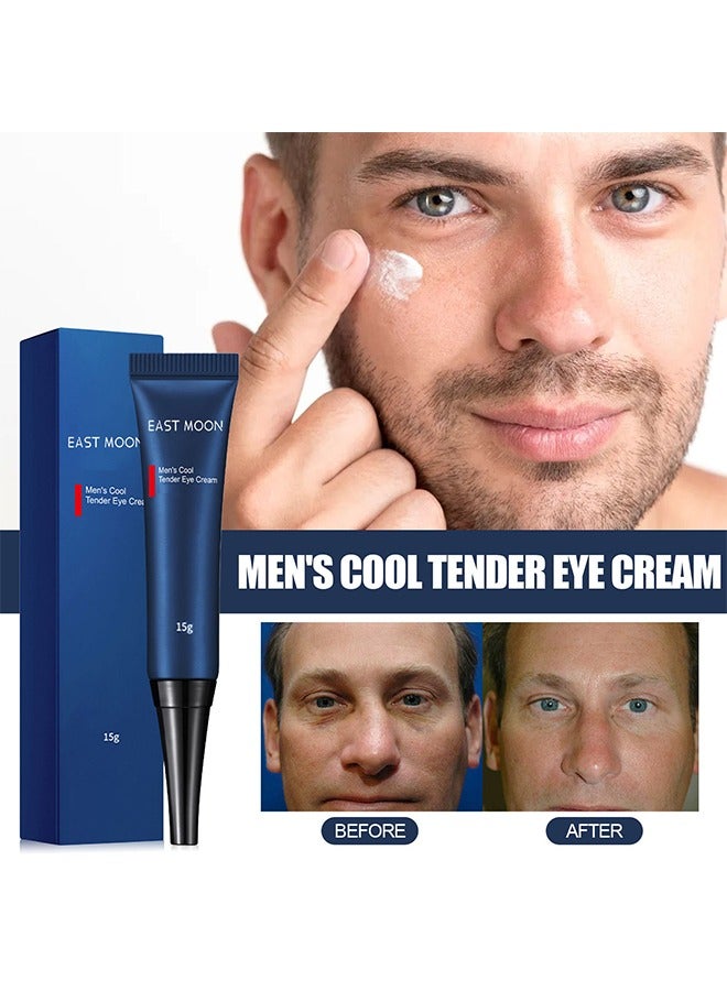 Men's Cool Tender Eye Cream-Retinol Anti Aging Fight Against Wrinkles And Signs Of Aging Around The Eyes, Boosts Hydration，Reduces Puffiness，Lightens Dark Circles, Suitable For All Skin Types